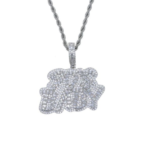 New Iced Out  CZ Limited Edition 90'S Baby Pendant - Picture 4 of 7